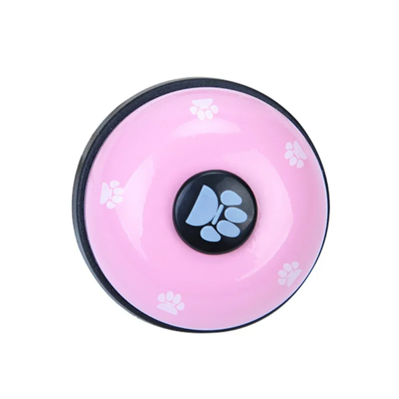 Pink Звонок для домашних животных, собака, кошка, кормление, звонок, обучающая игрушка, интерактивный звонок, еда, питатель, тренировка IQ, игрушки для домашних животных - Color: Pink