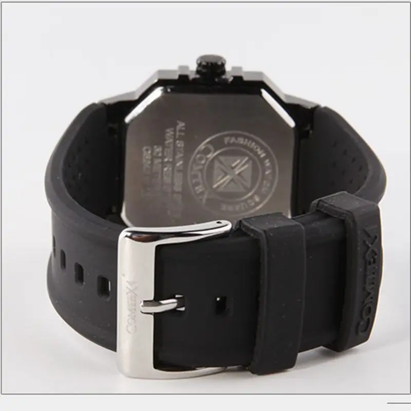 Comtex Для мужчин Часы армии кварцевые черные Повседневное модные спортивные