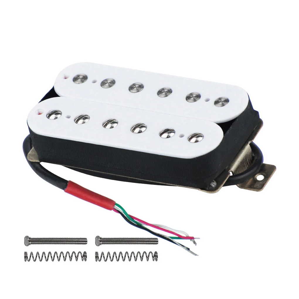 1pcs Bridge FLEOR Alnico 5 гитарный звукосниматель «хамбакер» белая шея или мост Пикап выбрать для FD электрогитары аксессуары - Цвет: 1pcs Bridge