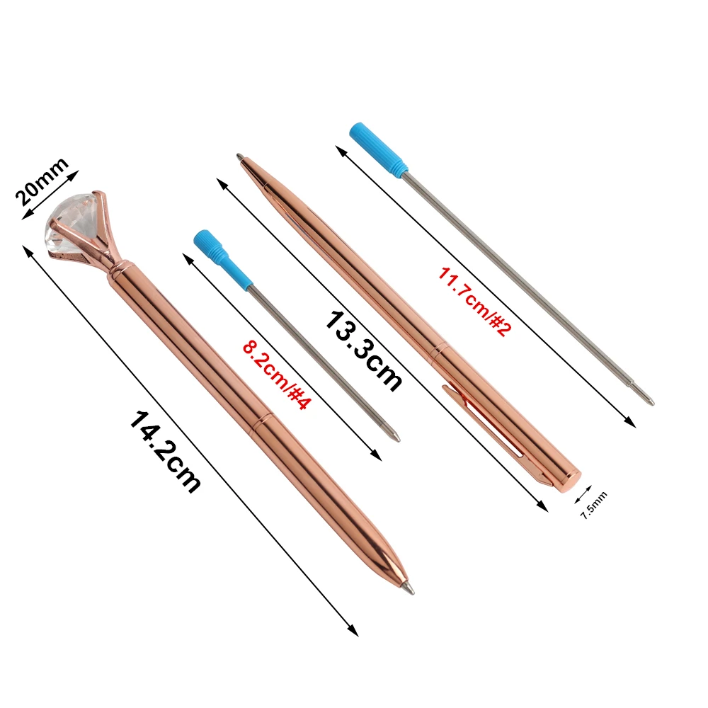 4 шт./компл. Новинка Шариковая ручка из розового золота перламутровые ручки