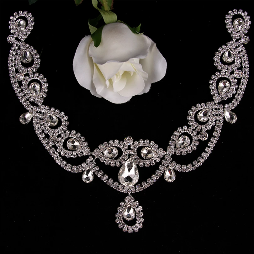Cusack Bling V Necklace декольте хрустальные аксессуары для волос аппликации свадебных