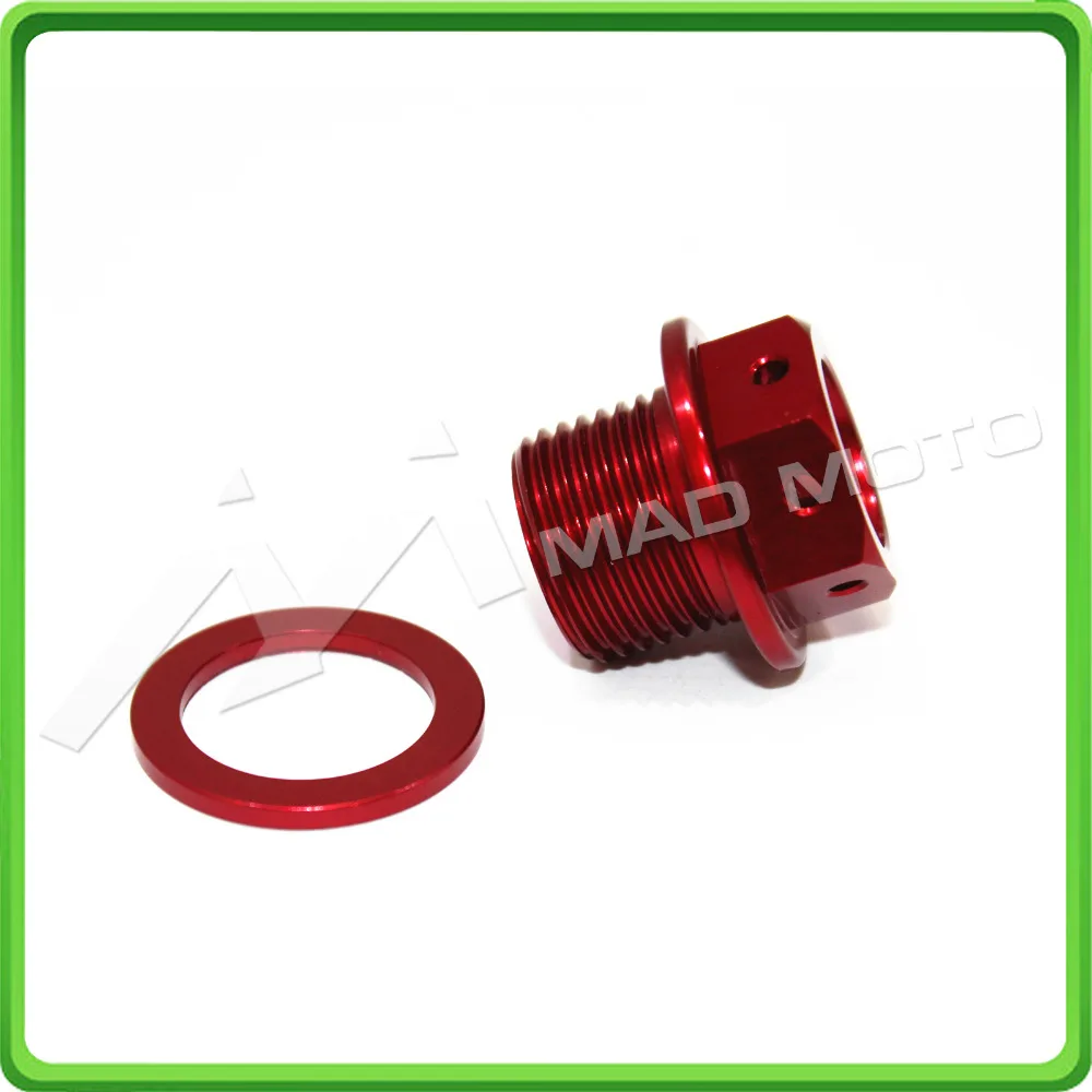 Магнитная пробка для слива масла M16 x 1 5 мм * BMW S1000RR 2009 2010 2011 2012 2013 2014 2015 2016 2017 красный