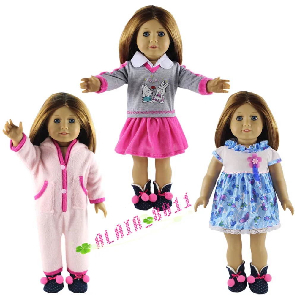 Кукольная одежда 3 комплекта повседневная ручной работы в американском стиле 18