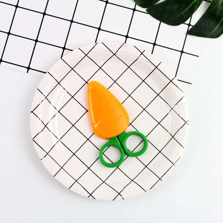 Dokibook Cute Carrot Scissors Cartoon Craft Supplies For School Metal Scissor Children Notebook Diy Accessories |