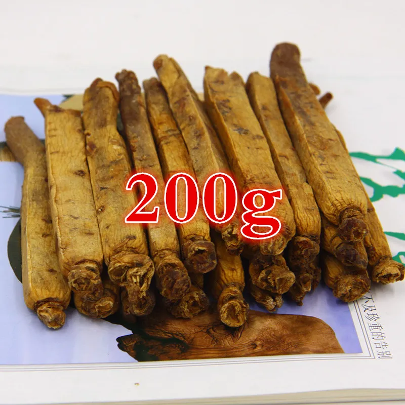 200g 10 лет Премиум красного корейского женьшеня сухой корень, повышение устойчивости, повышение энергии, без сахара, без добавок, Лучшее Поглощение - Цвет: 200g