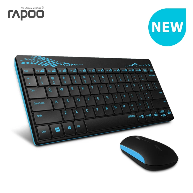 Водонепроницаемый Rapoo X220 2,4G Мультимедиа мини беспроводная клавиатура и мышь комбо для ПК Mac ноутбуки настольные компьютеры геймер