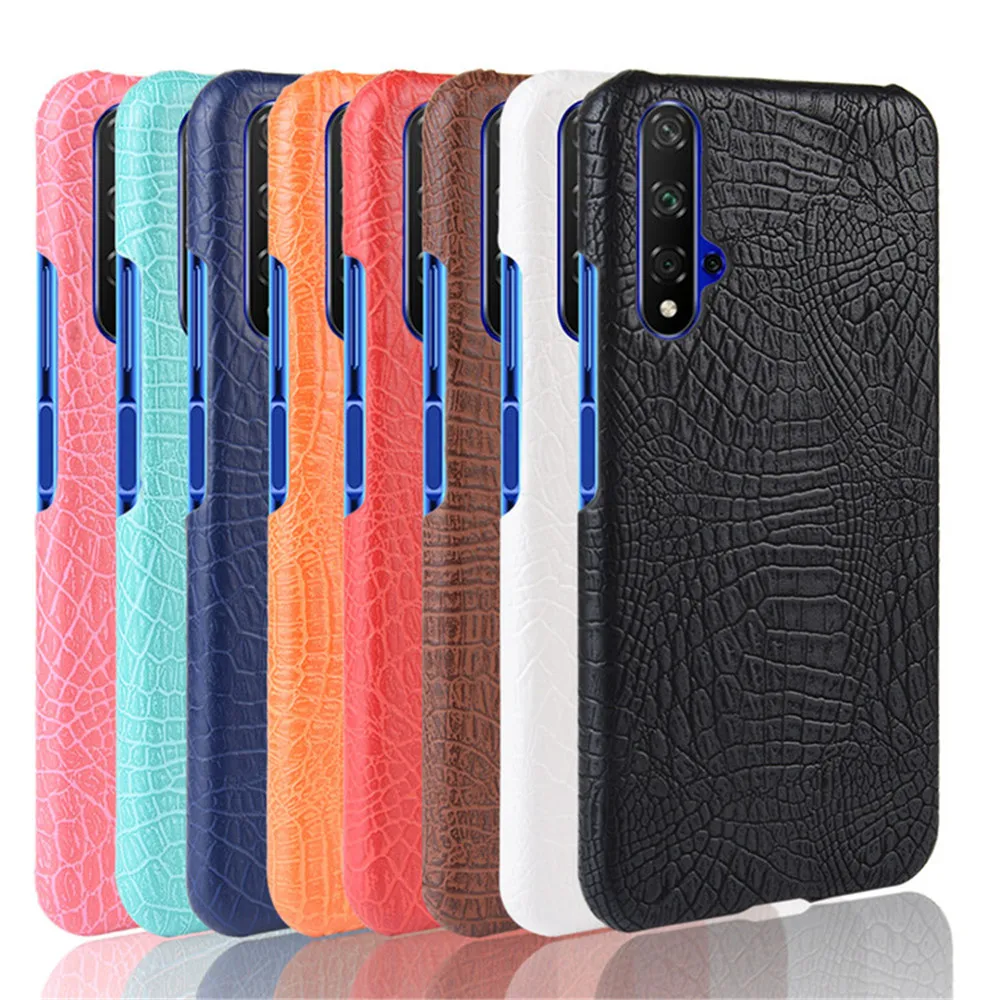 Для huawei Nova 5T чехол 6 26 дюймов Роскошная Крокодиловая Кожа PU кожа тонкий жесткий