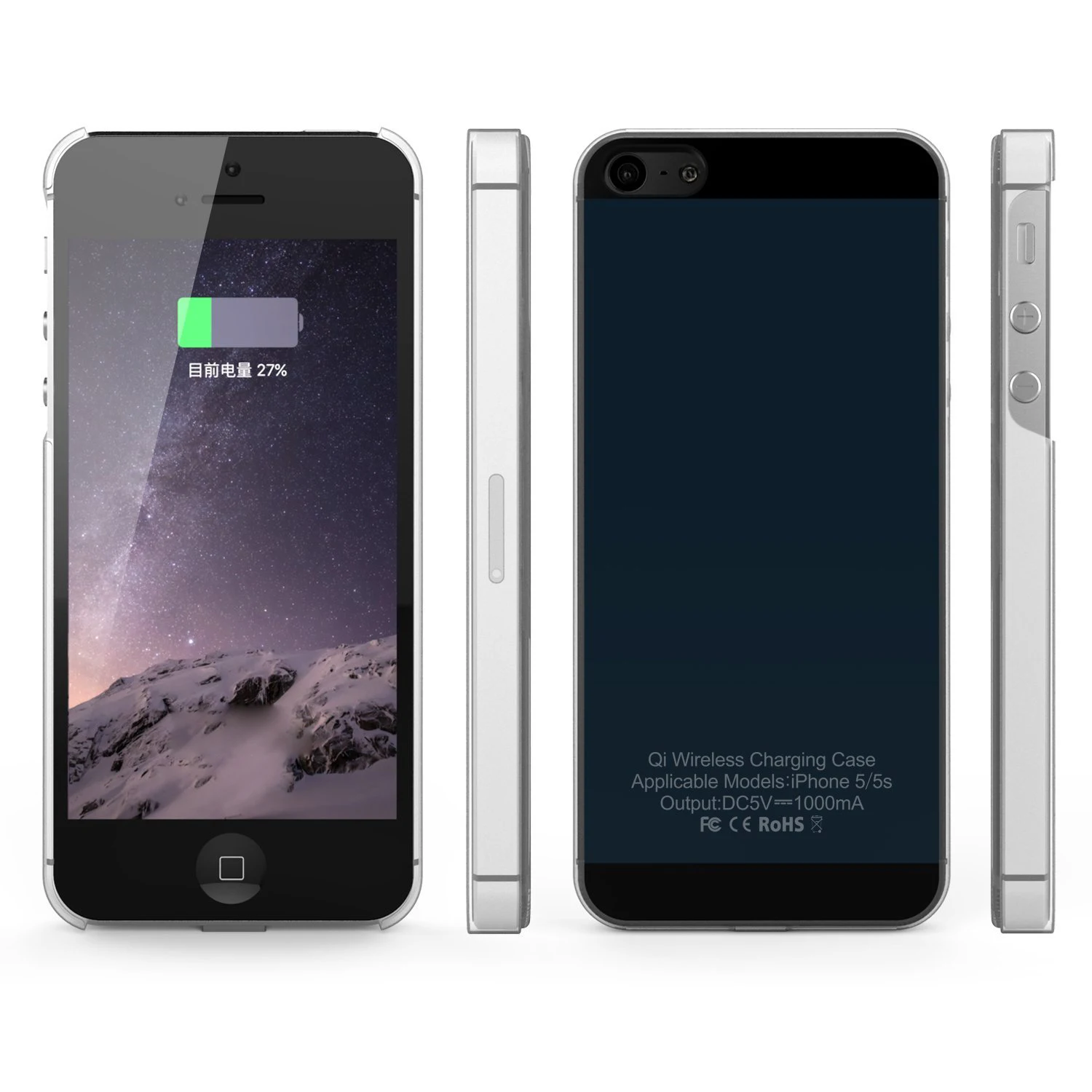 Qi Беспроводное зарядное устройство приемник чехол для iPhone 5 5S SE/6 6s 7 беспроводной зарядный передатчик для iPhone 6 6s 7 Plus чехол для телефона