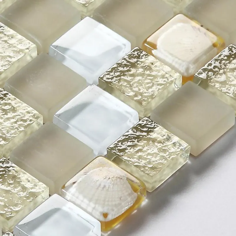 MD GMS04 Средиземноморский Sea Shell Brwon белого цвета с украшением в виде кристаллов