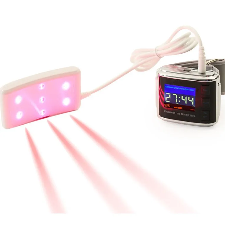 19 red Laser Watch-1 Клинический протестированный лазер низкой интенсивности здоровья наручные часы для диабета ринит холестерина гипертония - Цвет: 19 red Laser Watch-1
