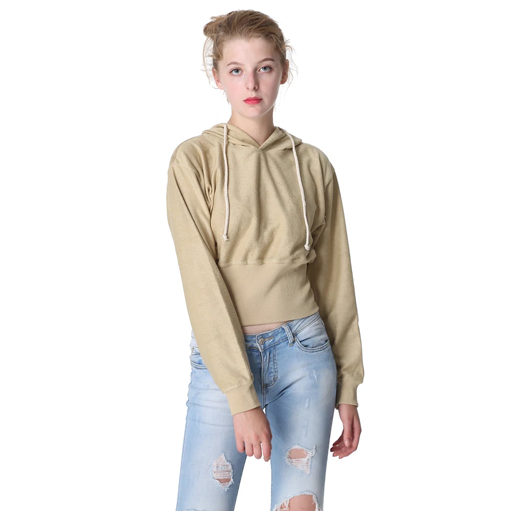Магия и очарование Для женщин топы пикантные короткие Cropped Hoodie Повседневное панк