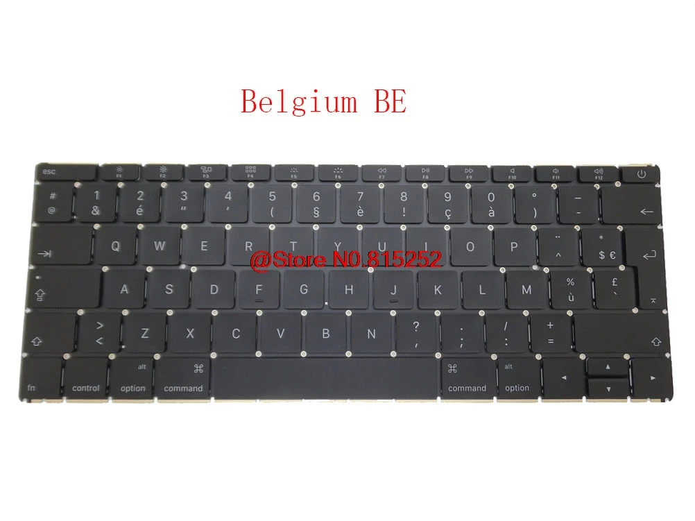 Laptop Keyboard For Apple For MACBOOK A1534 Black Without Frame No Backlit Film Belgium BE/BG/UI/US English/Spanish SP/Turkey TR