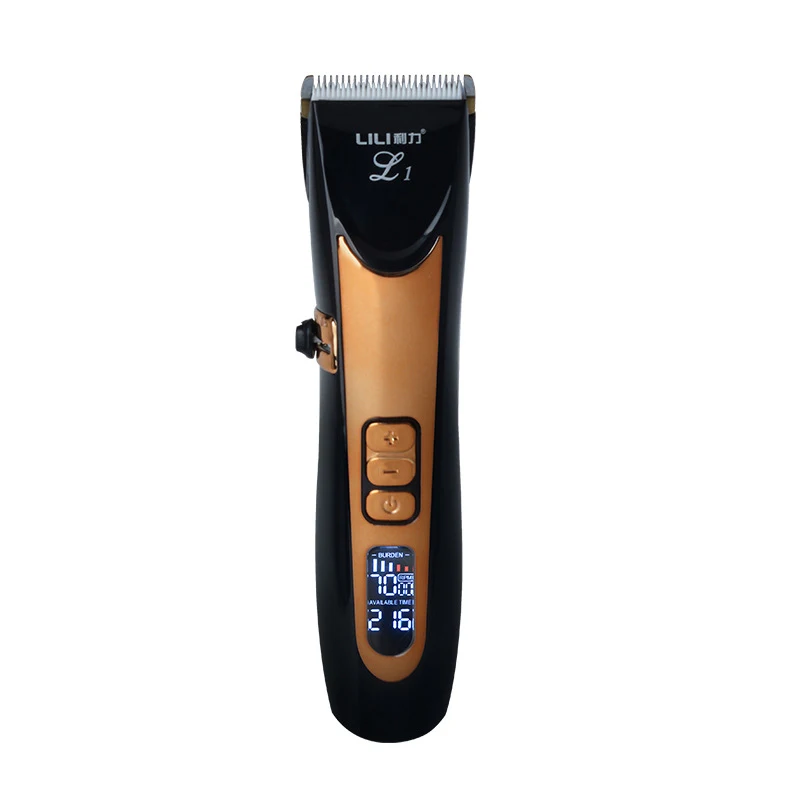 Аккумуляторная электрическая машинка для стрижки LILI профессиональная волос с ЖК