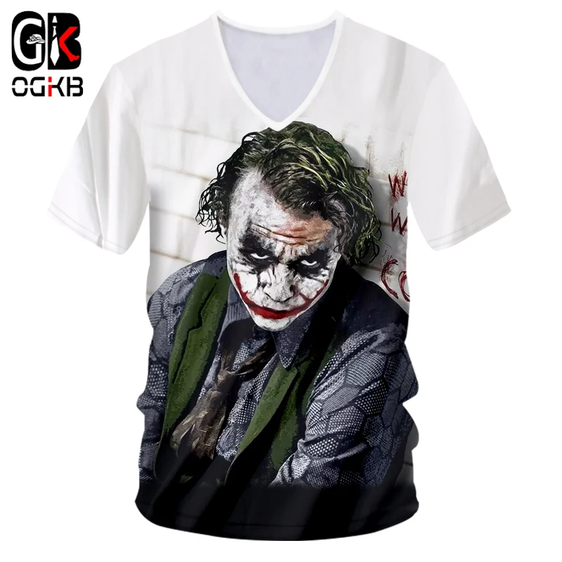 OGKB Сексуальная футболка с глубоким v образным вырезом для женщин/мужчин крутой