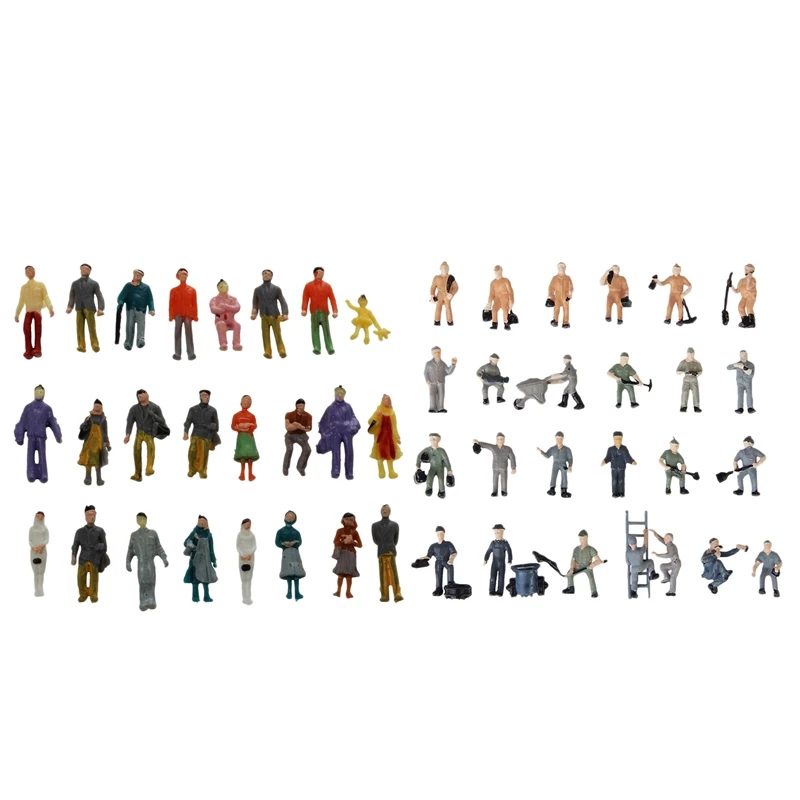 

Модель стола с цветным песочным рисунком 24 шт., железнодорожные пассажирские фигурки, масштаб от 1 до 87, 25 шт., 1:87, мини-фигурки с рисунком