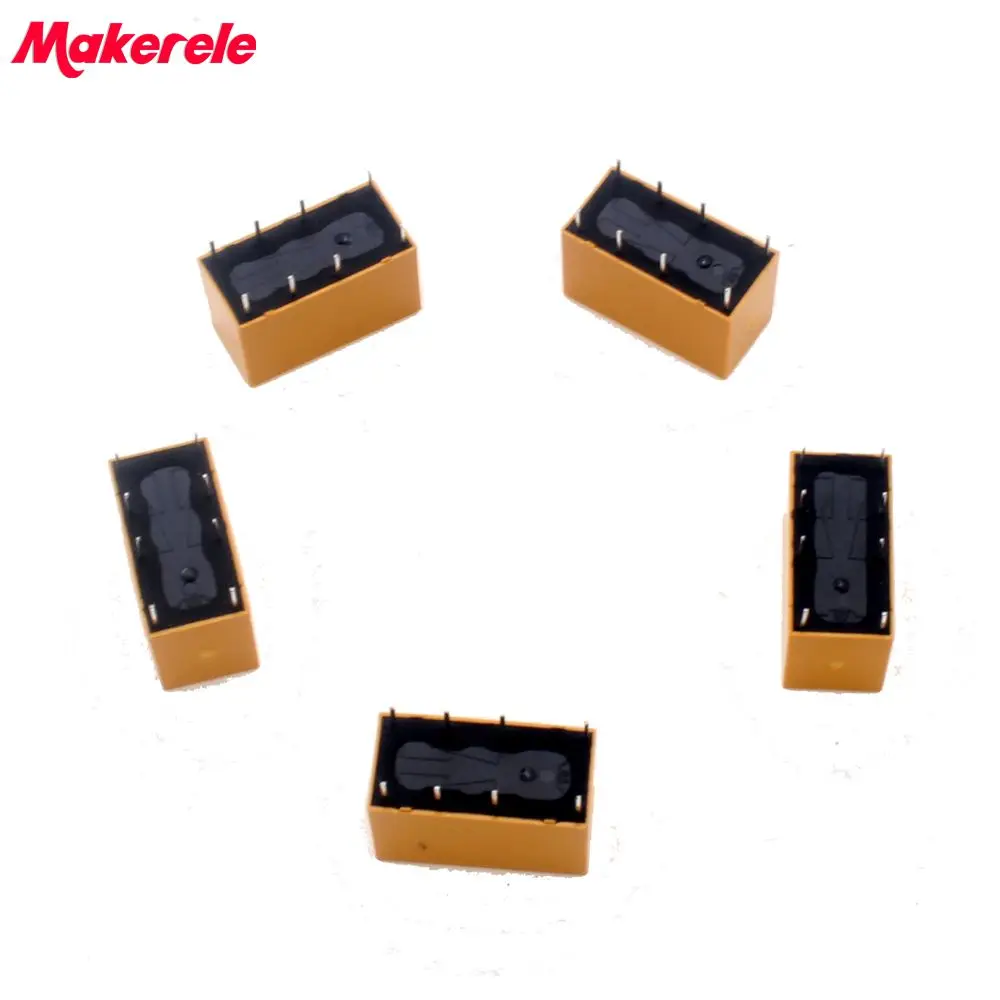 10 шт./лот для 12 В постоянного тока SHG катушка DPDT 8 Pin 2NO 2NC мини реле мощности PCB тип HUI