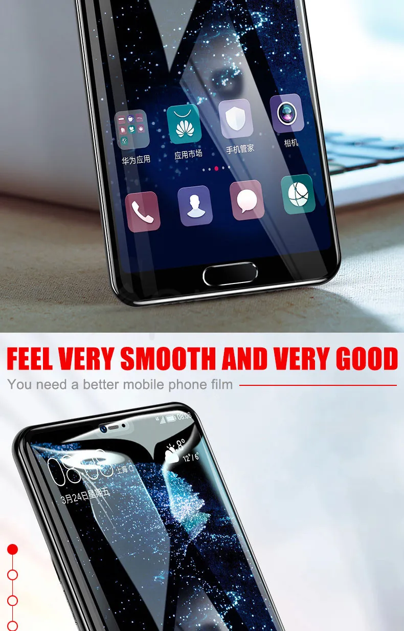 3D стекло для huawei P20 Pro Lite Plus защита экрана закаленное стекло для huawei P Smart Nova 3E защитная Пленка чехол