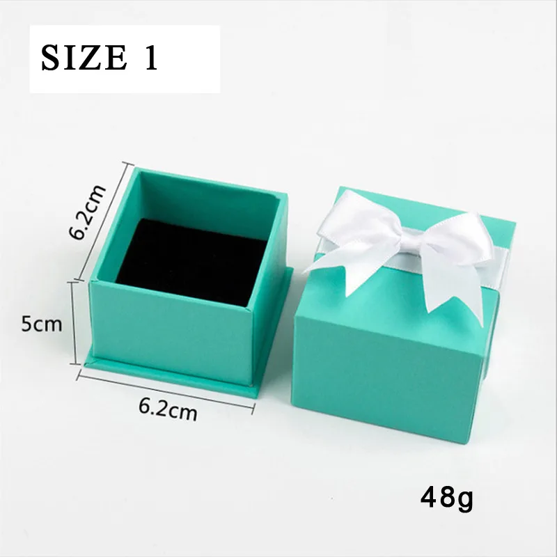 SIZE 1 3 размера, высококачественный светильник, зеленая Подарочная коробка для сережек, ожерелья, колец, браслетов, роскошных ювелирных изделий - Цвет: SIZE 1