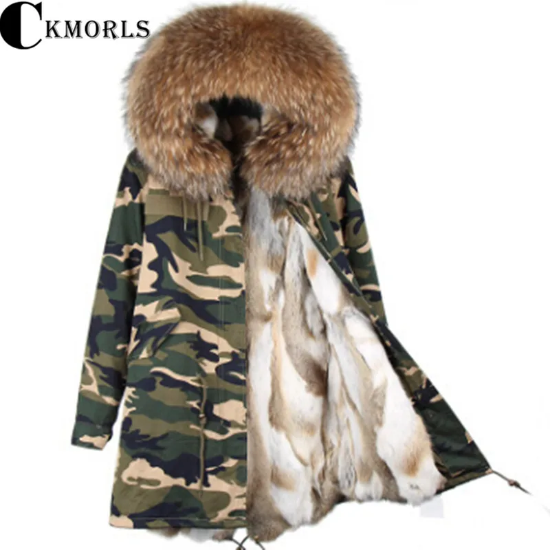 CKMORLS 2018 новое пальто с натуральным мехом зимняя женская парка одежда для женщин