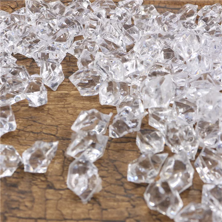 

120 шт. искусственных зеркальных кубиков, Прозрачное пластиковое Рождественское украшение, товары для вечерние, домашний дисплей