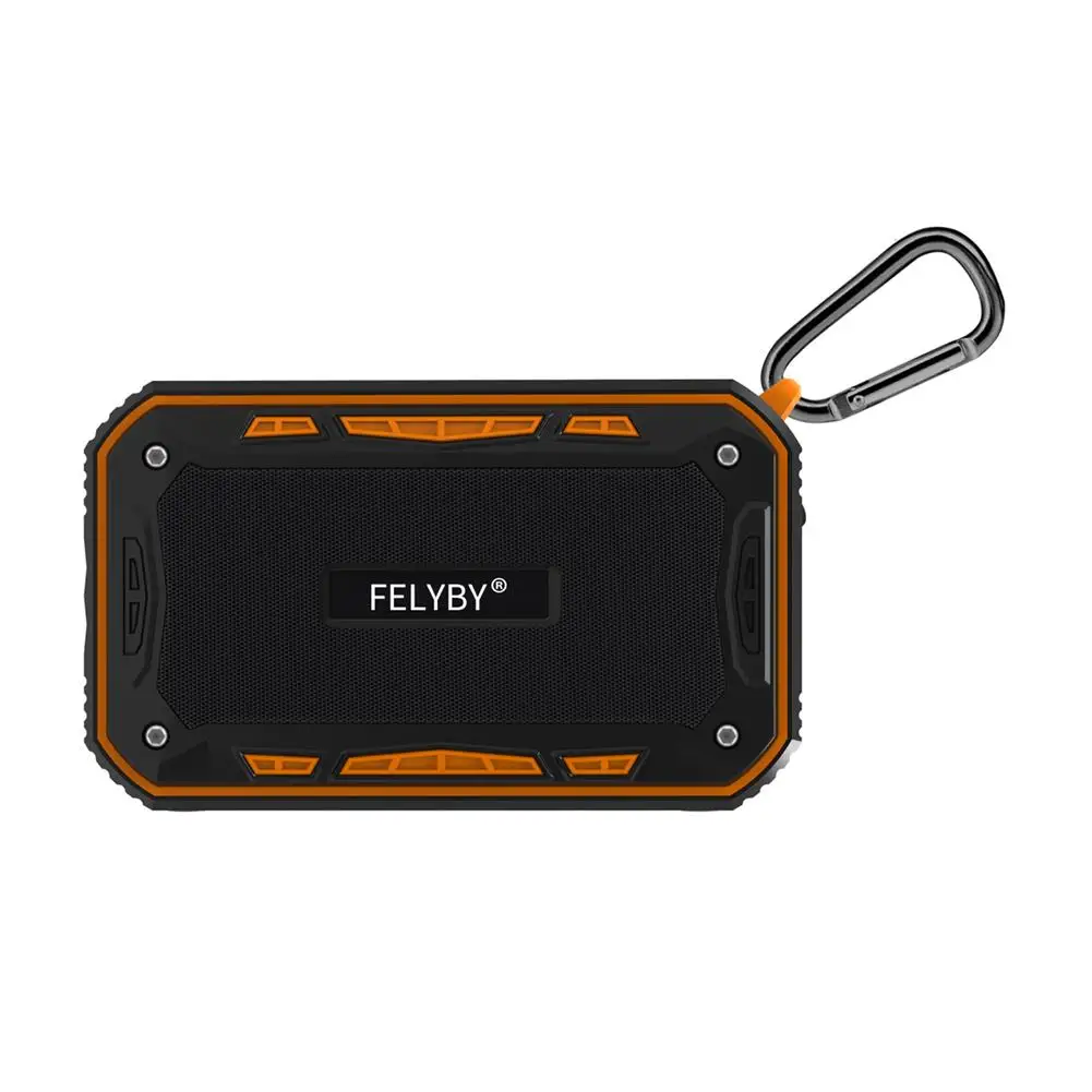 Orange Водостойкий Bluetooth динамик велосипед беспроводной стерео HiFi бас Открытый велосипед езда Bluetooth динамик с микрофоном fm-радио - Цвет: Orange