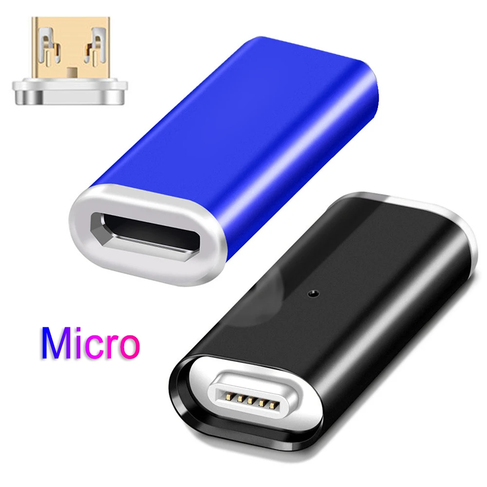 Магнитный микро USB адаптер для мобильного телефона Android устройств зарядный