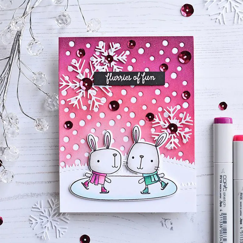 Cute Rabbit Clear Stamp Match Metal Cutting Die Stencil For DIY Scrapbooking Decorative Embossing Handcraft Template | Дом и сад