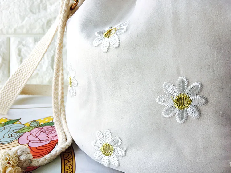 Наплечная Сумка LilyHood из искусственной замши с цветочным рисунком милая Летняя