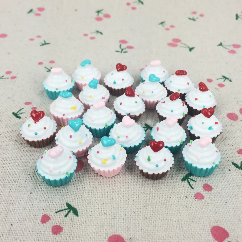 10 штук пластик смешанных цветов плоская спина кабошон Kawaii DIY художественное