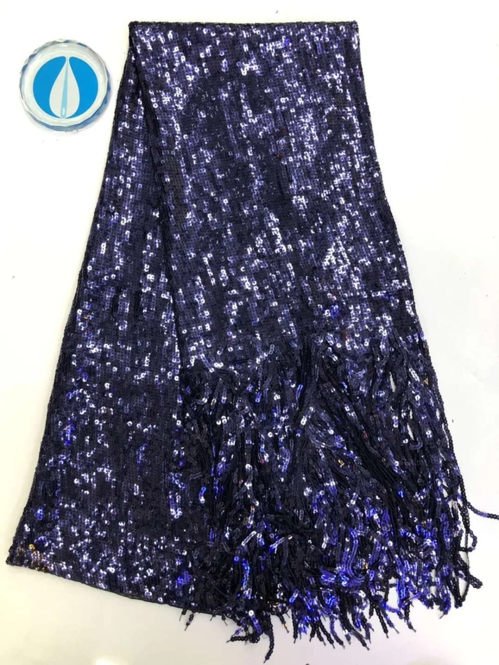 

Nigerian French Lace Fabrics with sequins 2019 Latest African Tulle Lace Fabric High Quality African Lace Wedding Fabric ML7653