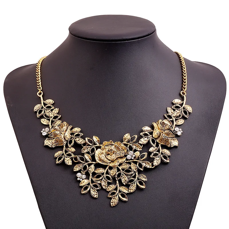 2017 летний стиль мода женщины цветок кулон цепь choker коренастый заявление