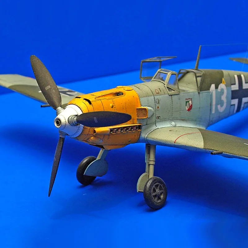 1:33 Пособия по немецкому языку BF-109E-4 истребитель Бумага модель харинский версия 3D