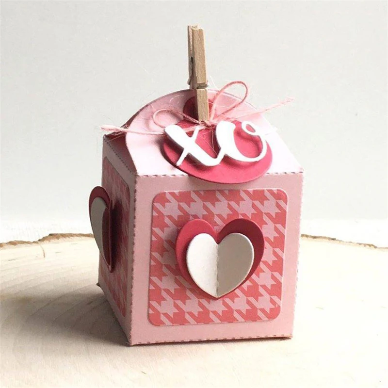 XO металлические высечки для скрапбукинга с украшением в виде сердца новинка