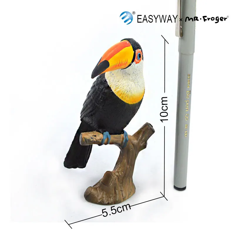 EASYWAY милые маленькие красочные модели птиц игрушечные животные из зоопарка