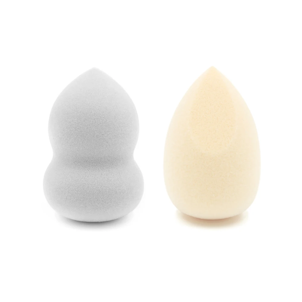 Gray Gourd And Beige ГОРЯЧАЯ Косметика Губка из микроволокна пушистая поверхность Косметическая пуховка Профессиональный Макияж Блендер пуховка пудра тональный крем - Цвет: Gray Gourd And Beige