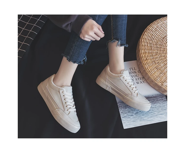 2018 зимняя женская обувь новая модная теплая плюшевая повседневная из