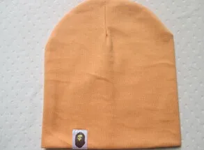 Orange yellow Детские шапки с принтом в виде звезд и сердечек; детская шапка с геометрическим рисунком; Хлопковые вязаные шапки для маленьких мальчиков; сезон осень-зима; детские шапки - Цвет: Orange yellow