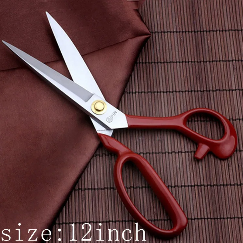 12 inch Prajna резка портные ножницы для шитья ткани одежда резак ножницы острые нитки ножницы лезвие ручной работы DIY аксессуары - Цвет: 12 inch