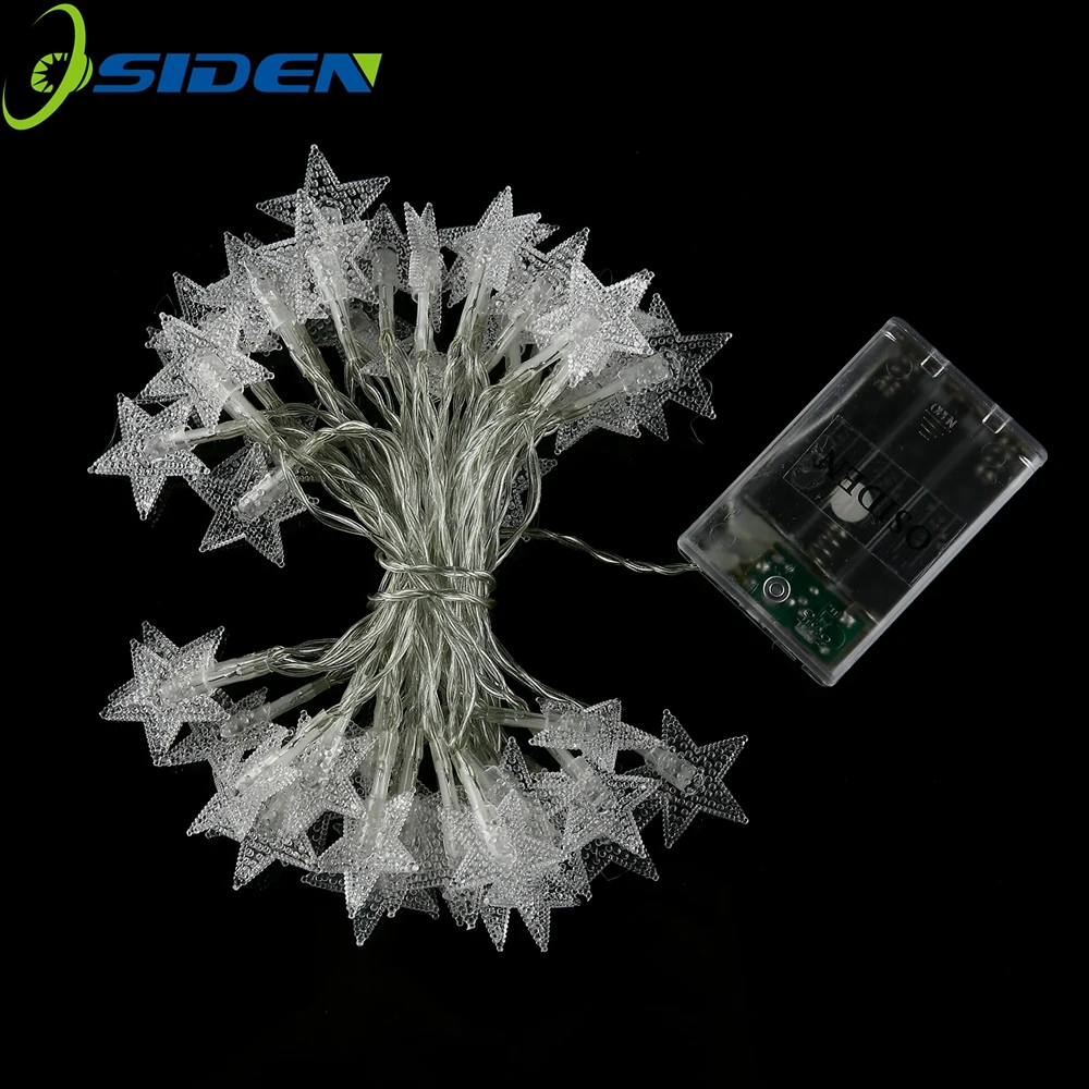 СВЕТОДИОДНАЯ Гирлянда занавес OSIDEN на батарейках медная проволока в виде