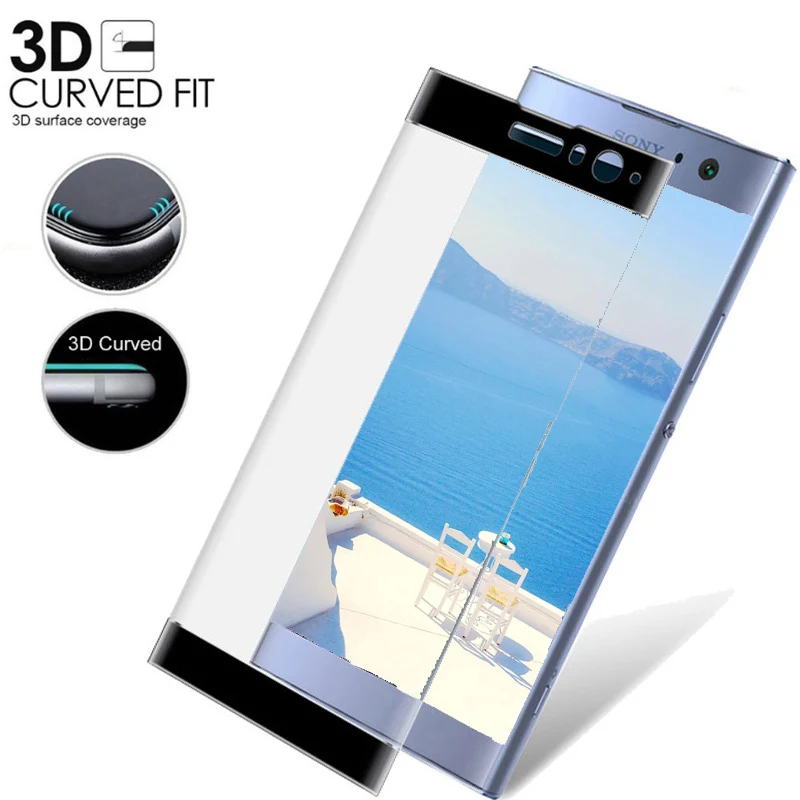 Закаленное стекло 3D для Sony Xperia xa2 защитная пленка с полным покрытием XA1 Plus Ultra XZ X 2