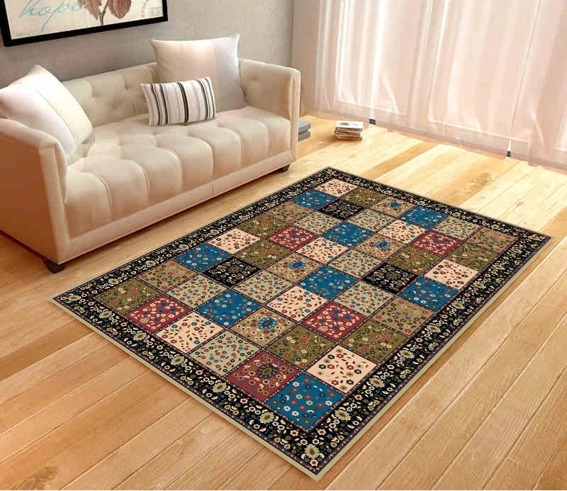 Классический плед Цветочные европейские ковры для гостиной tapete tapis de couloir Противоскользящий коврик для коридора диван прикроватный ковер