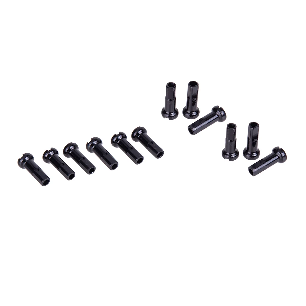 Black 100pcs ZTTO 100 шт., соски для горного велосипеда, шоссейного велосипеда, 14 г, 2,0, 14 мм, 2,0 мм, сверхлегкие, высокопрочные, алюминиевый сплав, цветные спицы, соска - Цвет: Black 100pcs