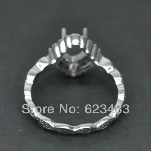 6x6 мм Принцесса Cut Solid 14 Kt Белое золото натуральный бриллиант обручальное