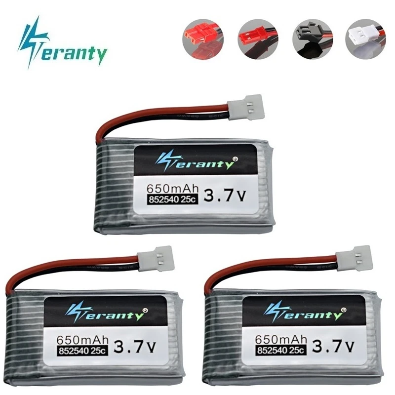 3 7 V 650mAh lipo батарея для Syma X5 X5C X5C-1 X5SC X5SW X6SW H9D H5C M68 FY550 HJ818 HJ819 L15FW RC Drone шт | Игрушки и
