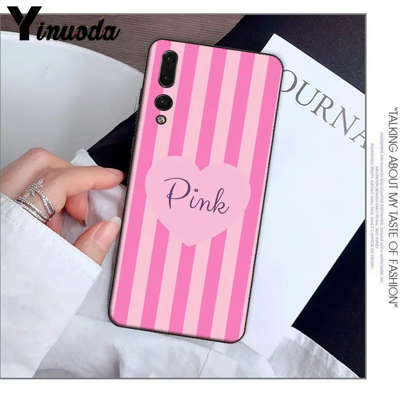 Yinuoda розовый чехол для телефона Victoria LOVE на заказ, мягкий чехол для телефона huawei P20 Pro P10 Plus P9 mate 10 Lite, чехол для мобильного телефона s