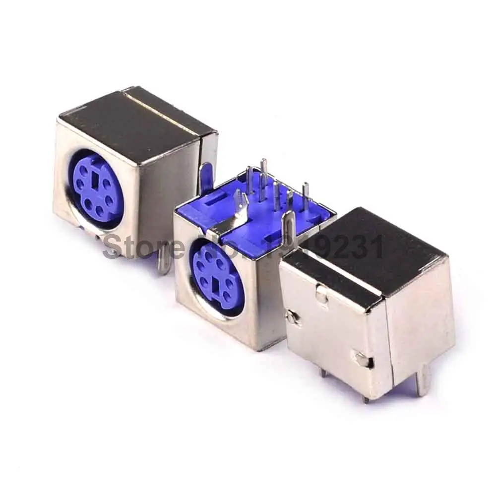 10 шт. PS2 гнездо мыши сиденье клавиатуры фиолетовый|socket lighter|socket weld ball valvesocket am3 cpu