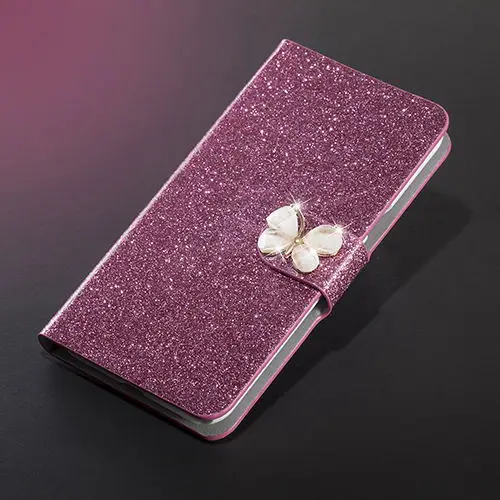 Rose red butterfly Роскошный высококачественный кожаный магнитный Авто Флип-Бумажник Стенд сотовый Чехол для телефона для sony Xperia T3 M50W D5102 D5103 D5106 чехол-крышка - Цвет: Rose red butterfly