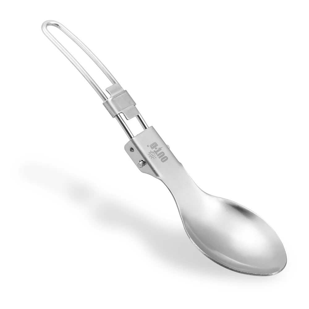 Нержавеющая сталь шпатель ложка Spork Еда складной портативный кулинарный ломтик Тернер Кемпинг Пикник кулинарные походные столовые приборы