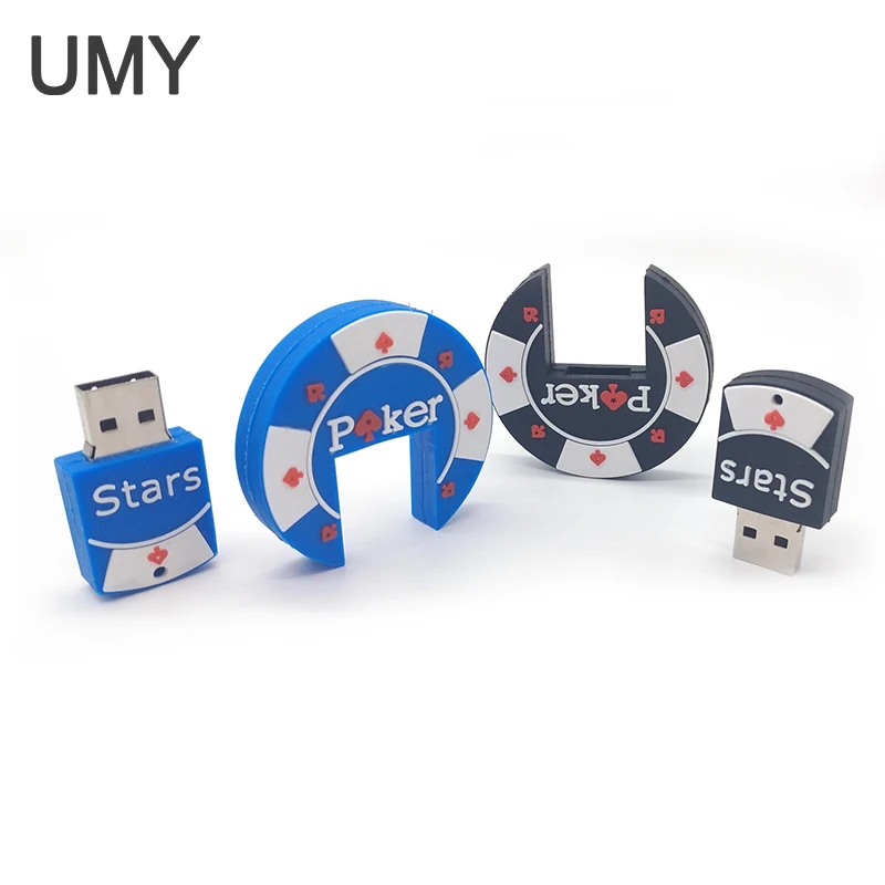 Горячая Распродажа usb флеш накопитель Покер звезда Ручка привод Флешка 4 ГБ 8 16 32