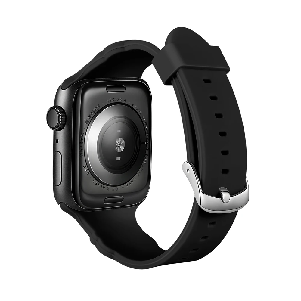 UEBN силиконовый спортивный ремешок для apple watch серии 4 3 2 1 ремешок с Kity для iWatch 42 мм 38 мм 40 мм 44 мм Ремешки для наручных часов